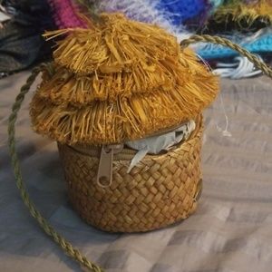 Tiki hut purse -  NWOT